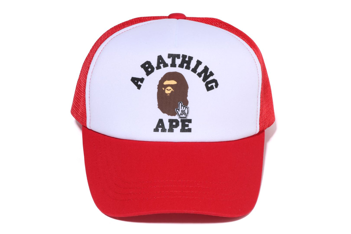 BAPE GO APE POINTER COLLEGE 網眼棒球帽