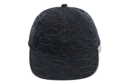 BAPE LINE CAMO JACQUARD MULTI LOGO DENIM CAP