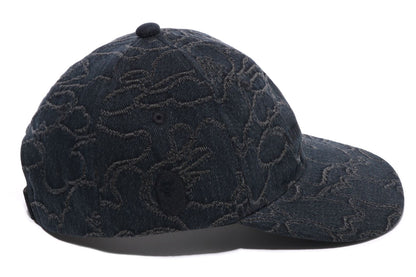 BAPE LINE CAMO JACQUARD MULTI LOGO DENIM CAP