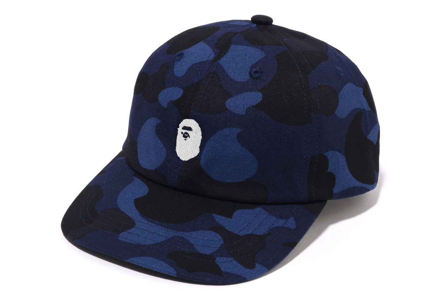 BAPE 彩色迷彩猿頭單點面板帽