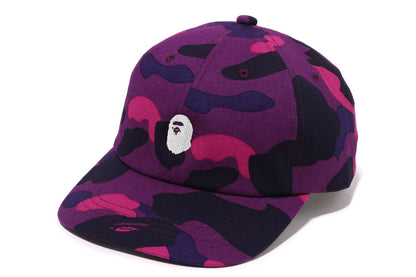 BAPE 彩色迷彩猿頭單點面板帽