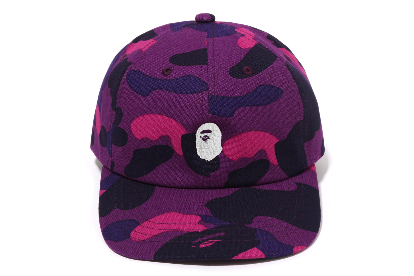 BAPE 彩色迷彩猿頭單點面板帽