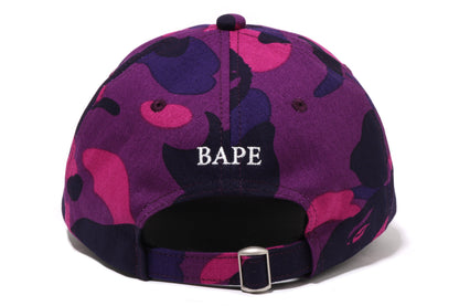 BAPE 彩色迷彩猿頭單點面板帽