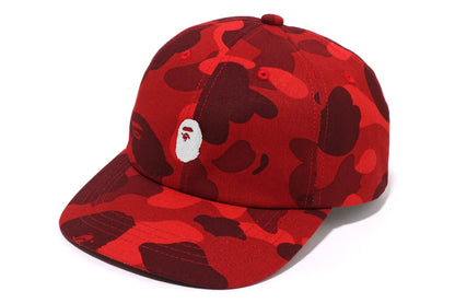 BAPE 彩色迷彩猿頭單點面板帽
