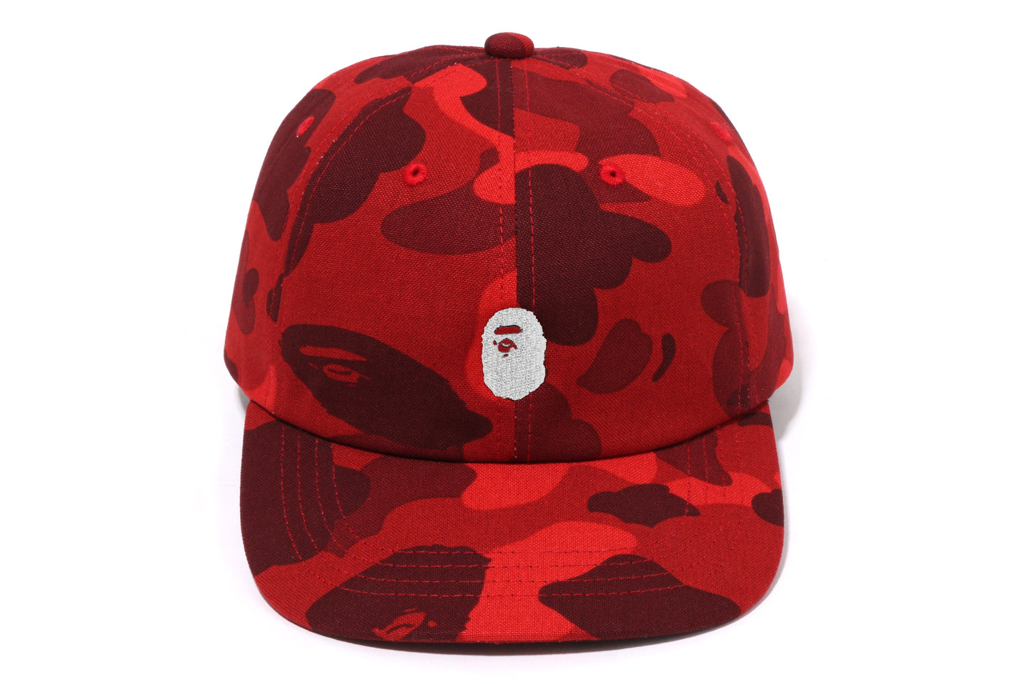 BAPE 彩色迷彩猿頭單點面板帽