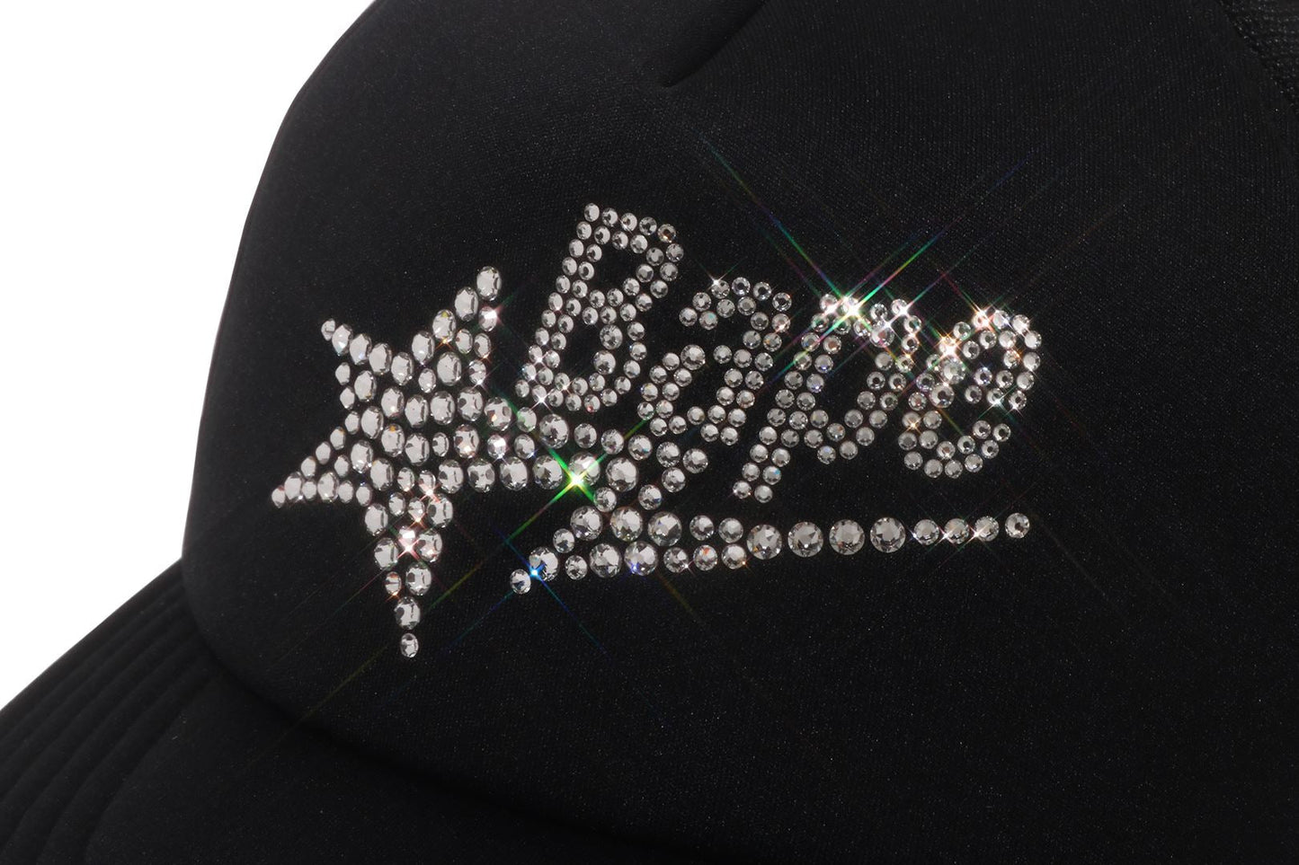 BAPE CRYSTAL STONE BAPE STA LOGO 網眼帽