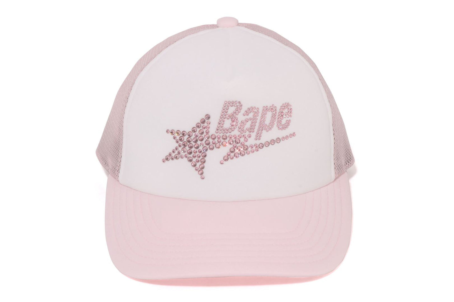 BAPE CRYSTAL STONE BAPE STA LOGO 網眼帽