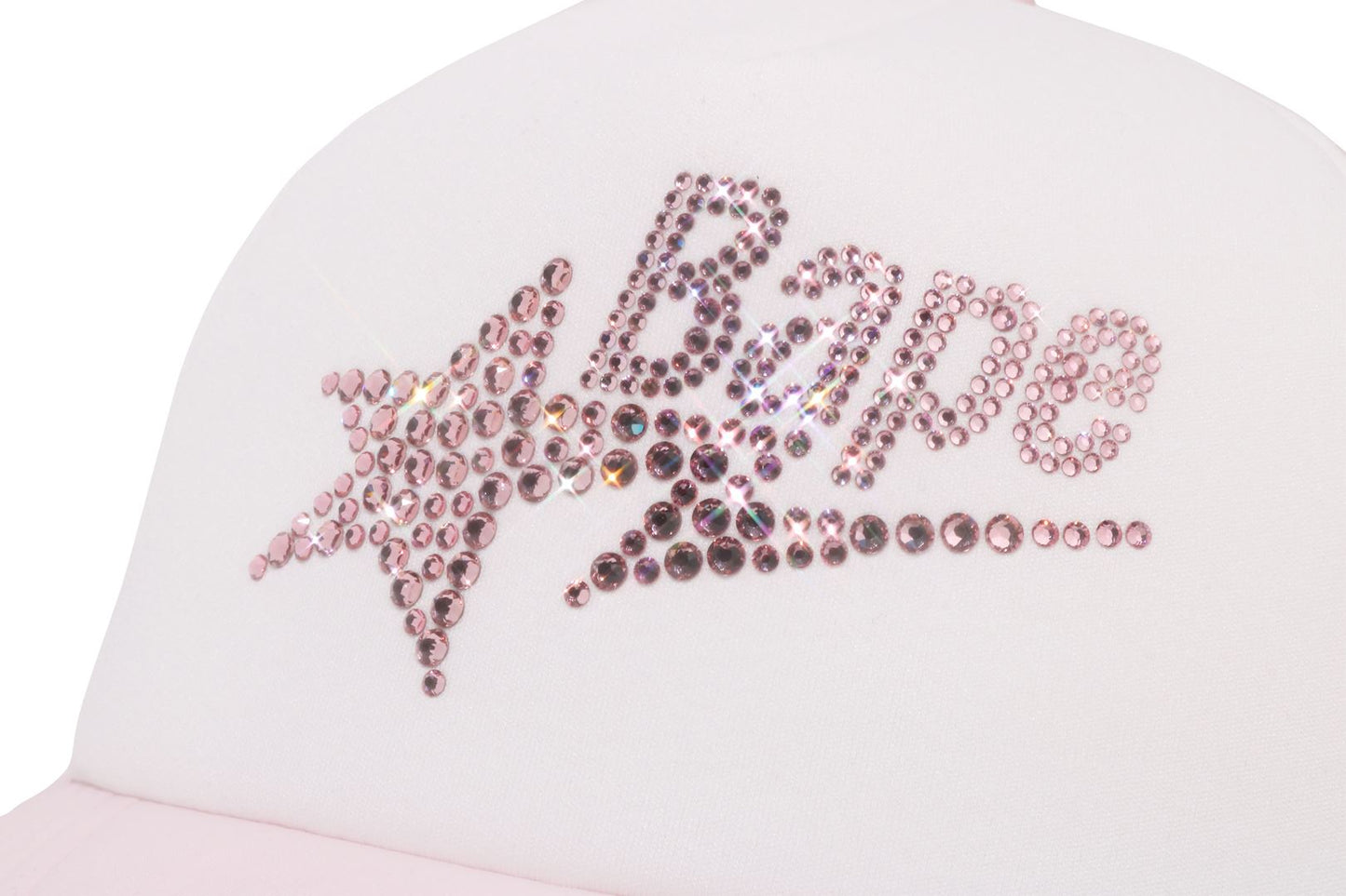 BAPE CRYSTAL STONE BAPE STA LOGO 網眼帽