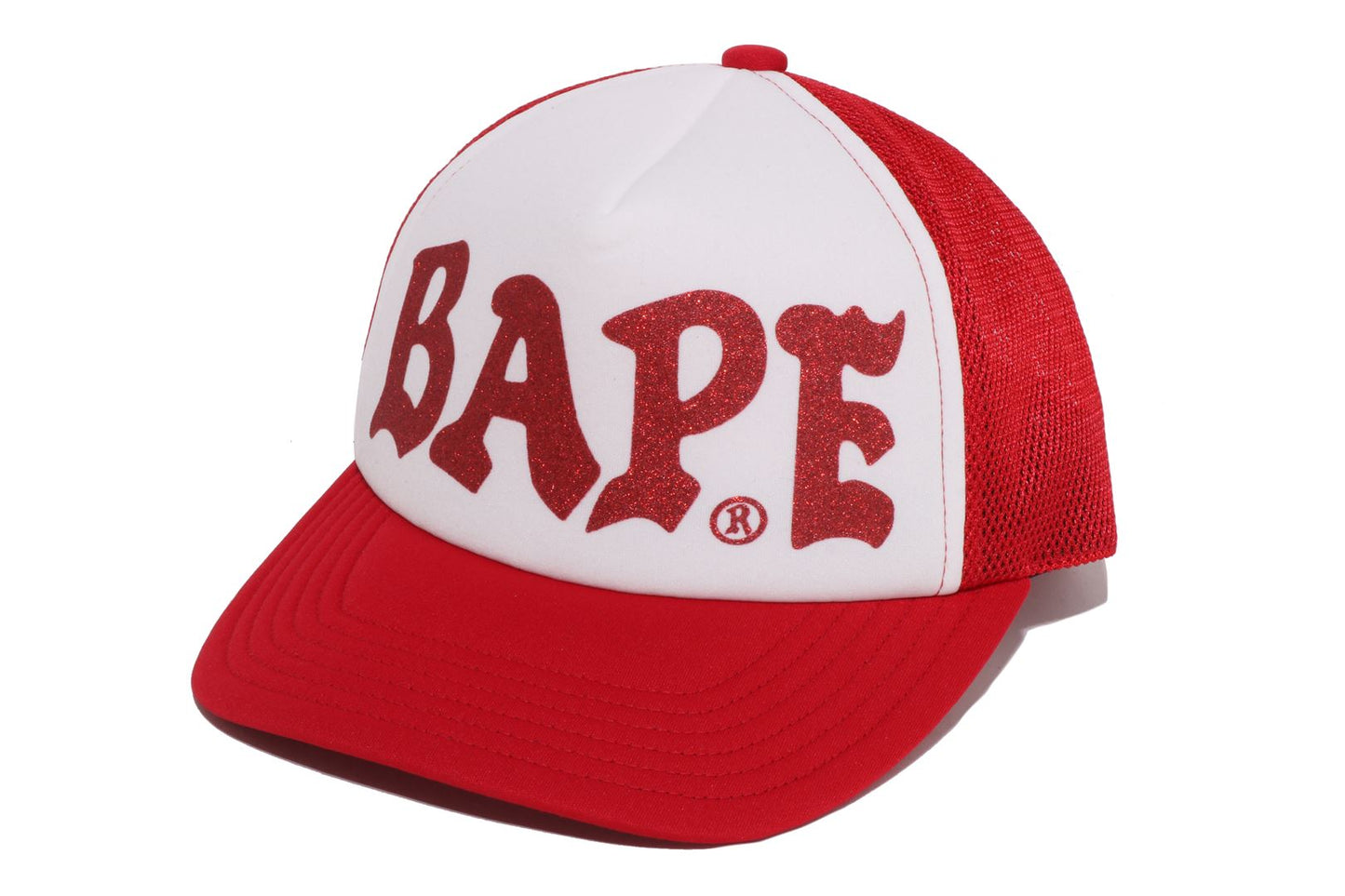 BAPE 閃亮印花網眼帽