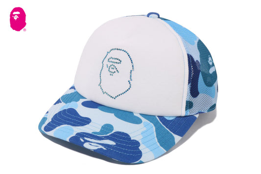 BAPE ABC CAMO CRYSTAL STONE MESH CAP