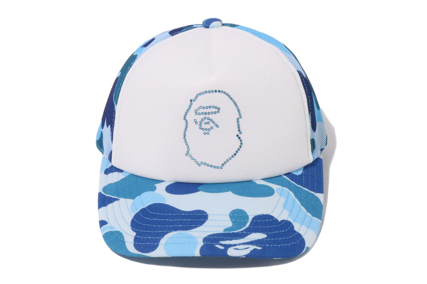 BAPE ABC CAMO CRYSTAL STONE MESH CAP