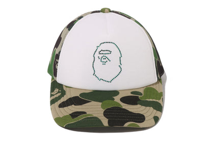 BAPE ABC CAMO CRYSTAL STONE MESH CAP
