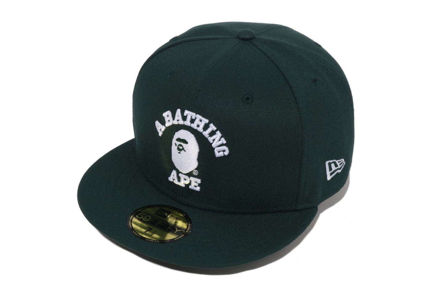 BAPE GLOW IN THE DARK COLLEGE NEW ERA 59FIFTY CAP