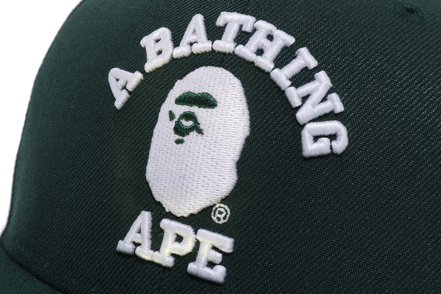 BAPE GLOW IN THE DARK COLLEGE NEW ERA 59FIFTY CAP