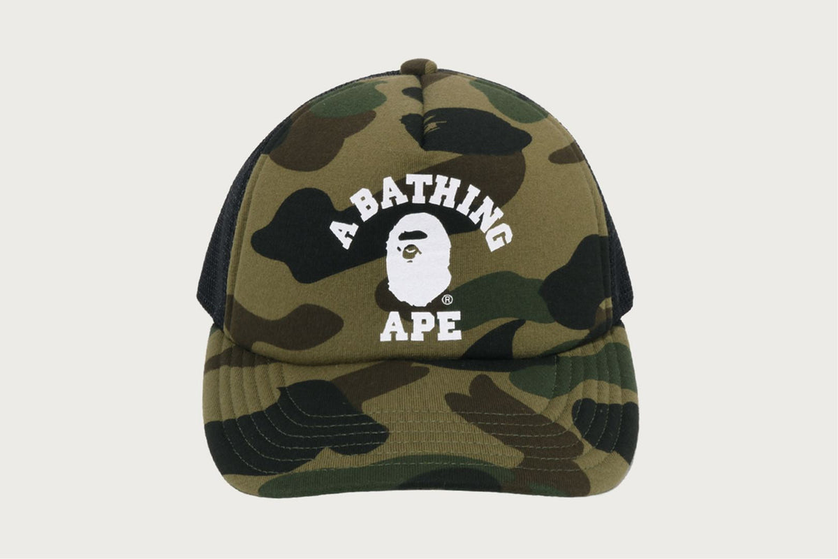 BAPE 1ST CAMO COLLEGE 網眼帽