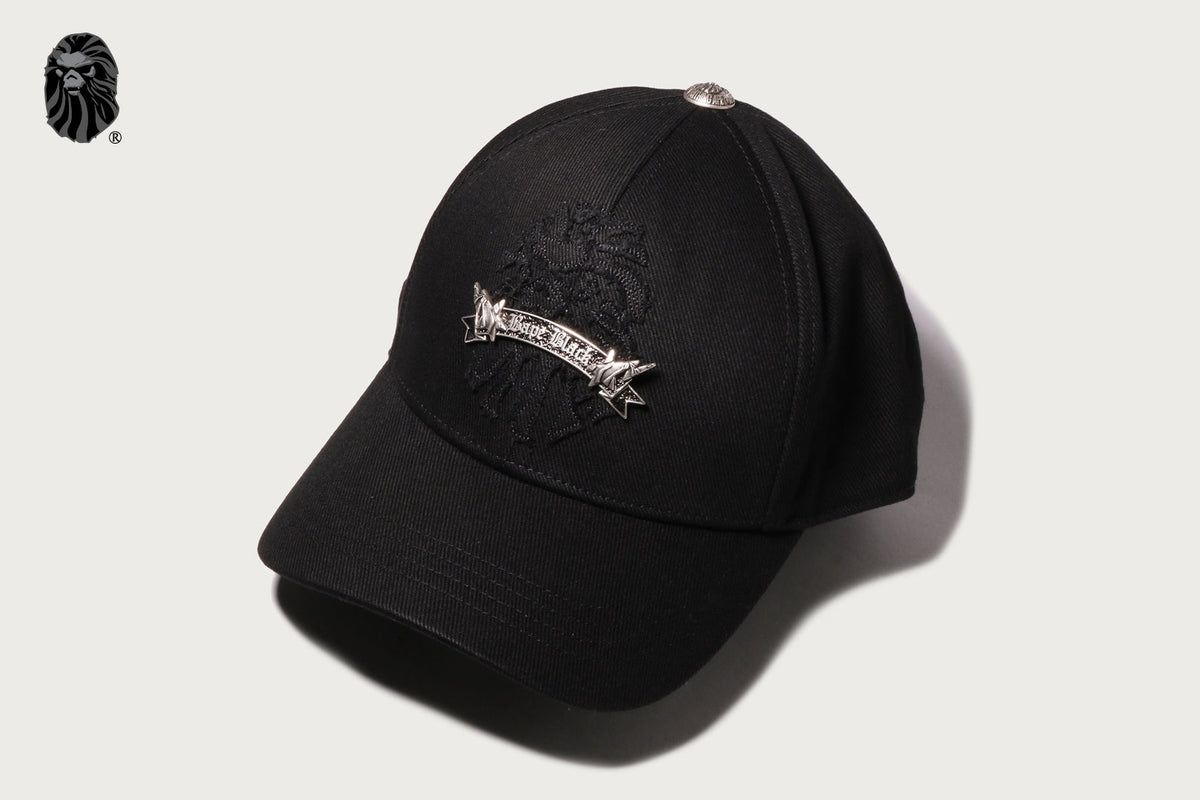BAPE BAPE BLACK WASHED GOTHIC CAP