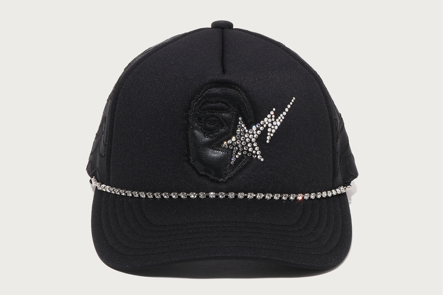 BAPE APE HEAD CRYSTAL MESH CAP