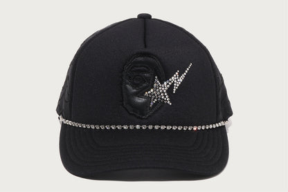 BAPE APE HEAD CRYSTAL MESH CAP