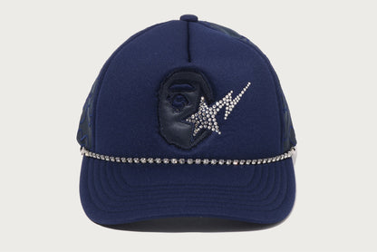 BAPE APE HEAD CRYSTAL MESH CAP
