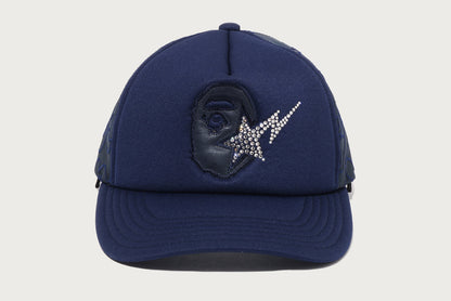 BAPE APE HEAD CRYSTAL MESH CAP
