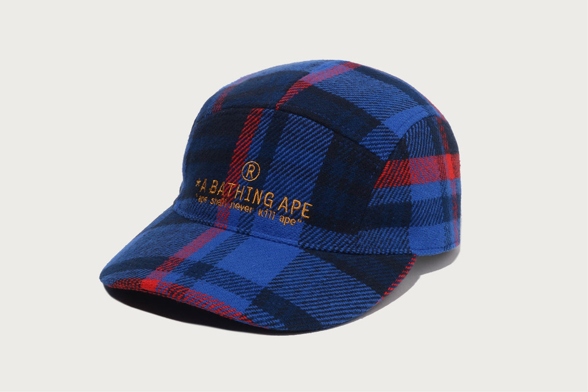 BAPE CHECK JET CAP