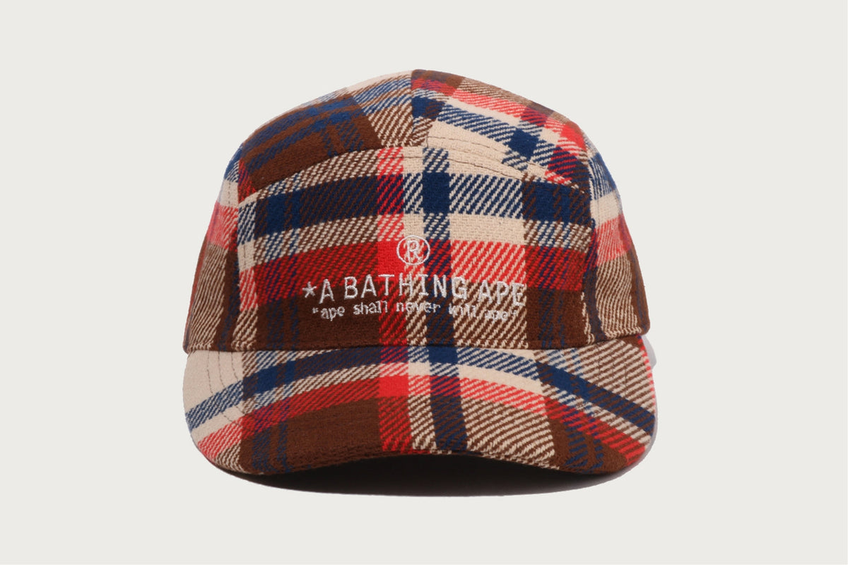 BAPE CHECK JET CAP