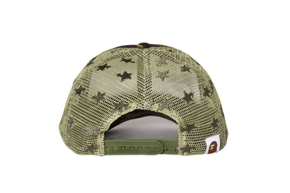 BAPE 1ST CAMO 水晶石 BAPE STA LOGO 網眼帽