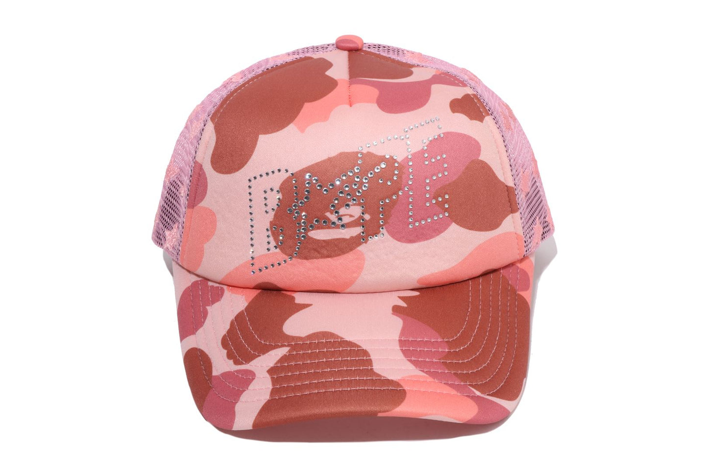BAPE 1ST CAMO 水晶石 BAPE STA LOGO 網眼帽