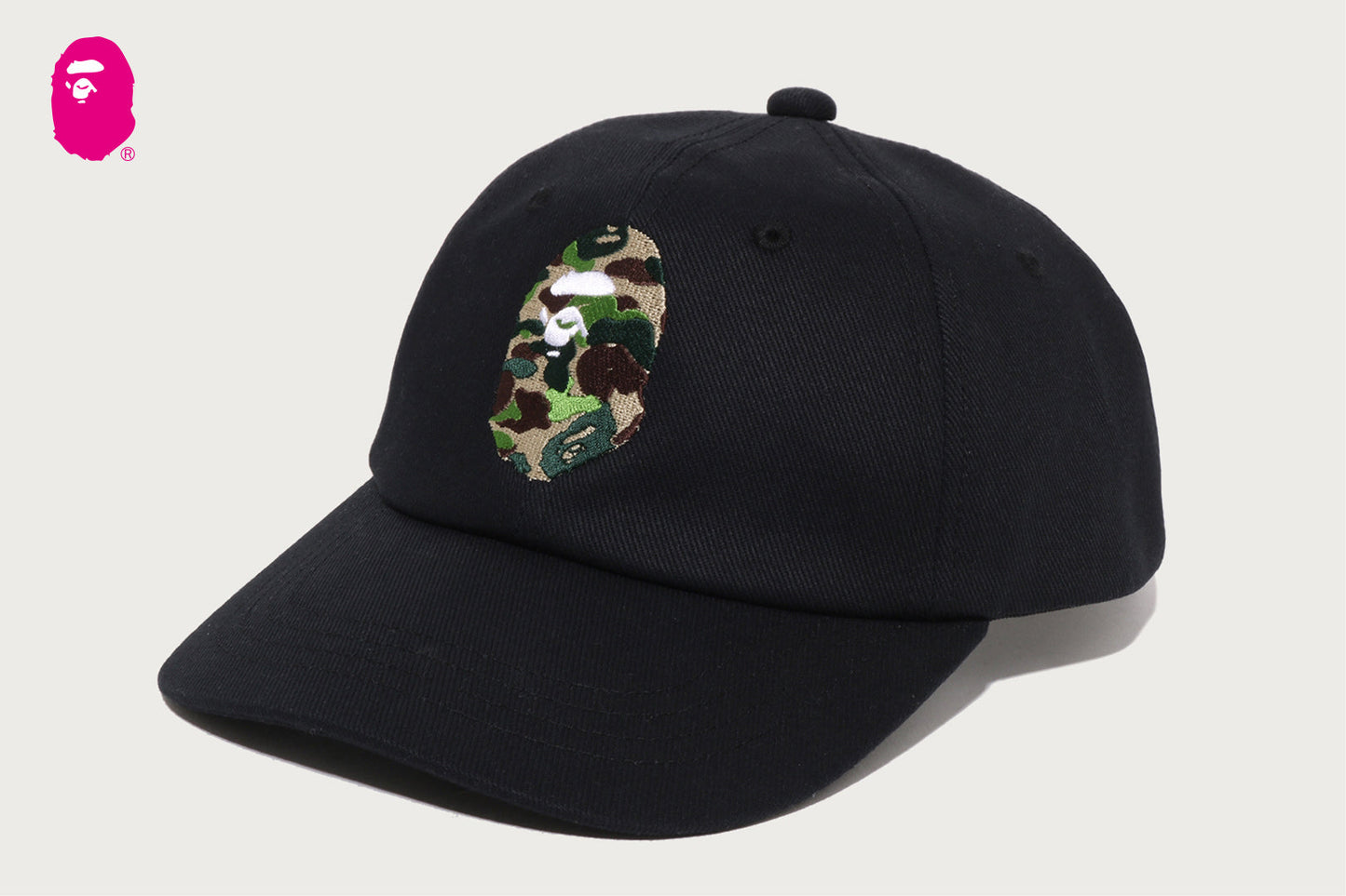 BAPE ABC CAMO APE HEAD PANEL CAP