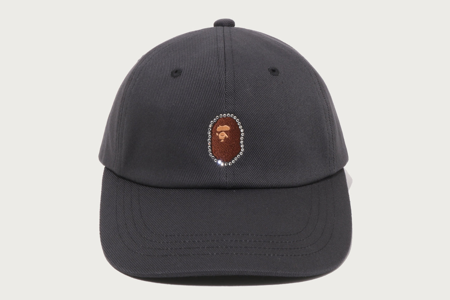 BAPE CRYSTAL STONE APE HEAD PANEL CAP