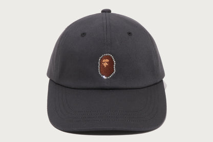 BAPE CRYSTAL STONE APE HEAD PANEL CAP