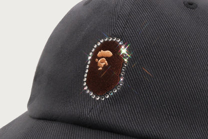 BAPE CRYSTAL STONE APE HEAD PANEL CAP