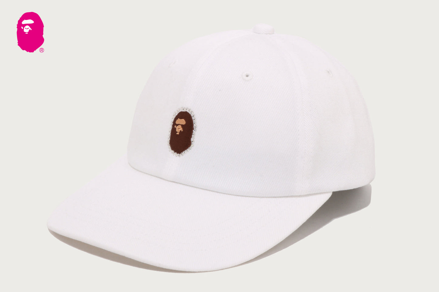 BAPE CRYSTAL STONE APE HEAD PANEL CAP