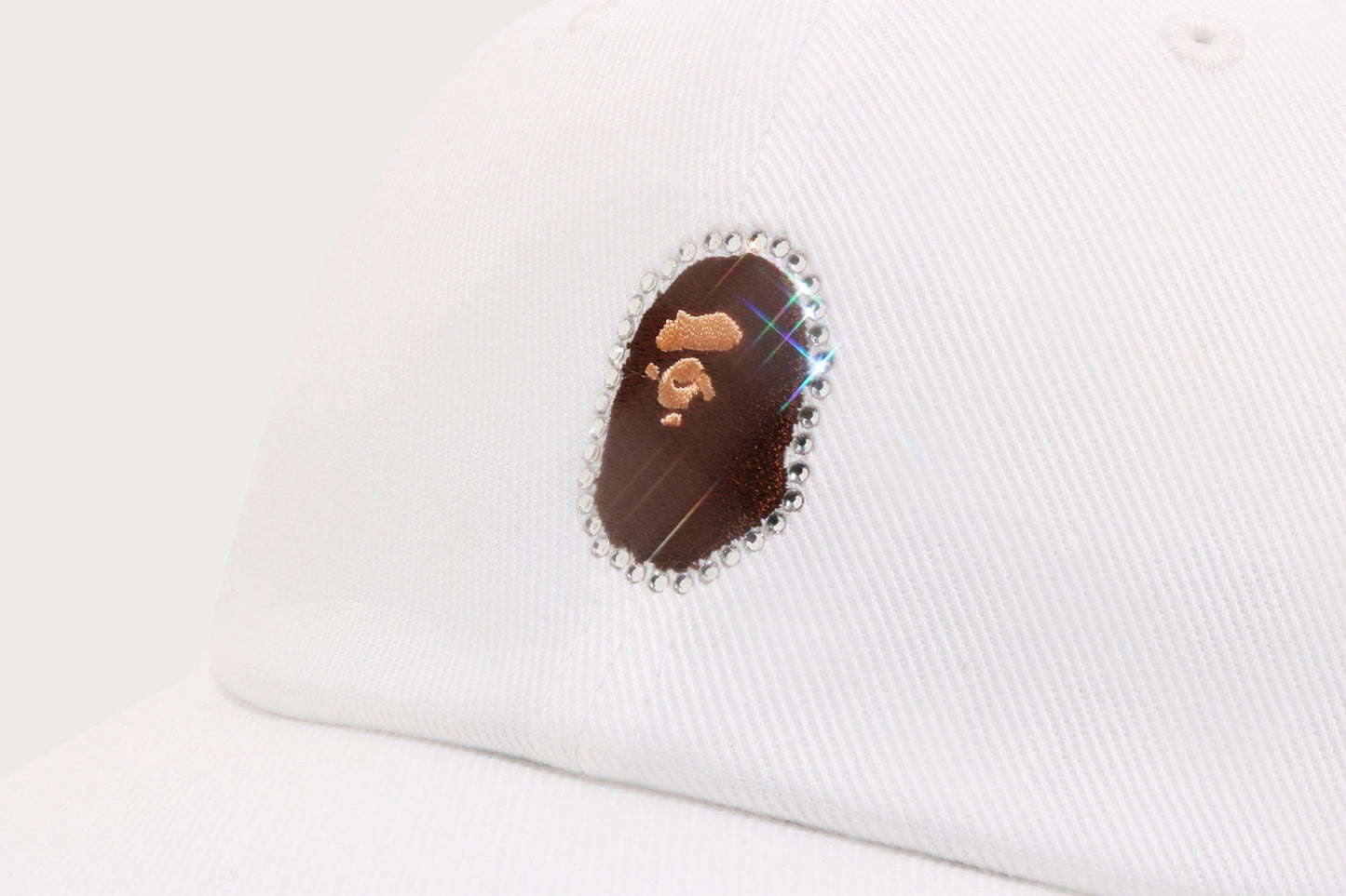 BAPE CRYSTAL STONE APE HEAD PANEL CAP