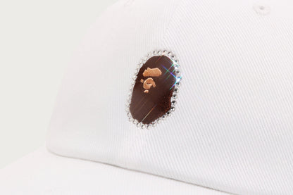 BAPE CRYSTAL STONE APE HEAD PANEL CAP