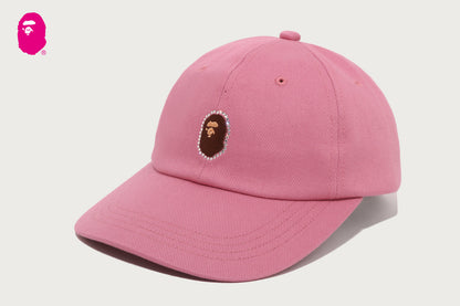 BAPE CRYSTAL STONE APE HEAD PANEL CAP