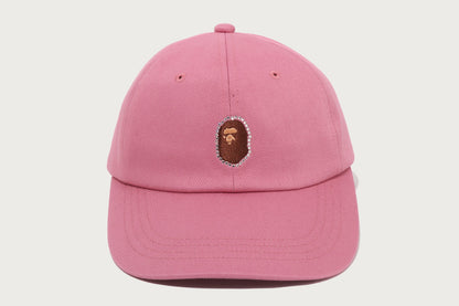 BAPE CRYSTAL STONE APE HEAD PANEL CAP