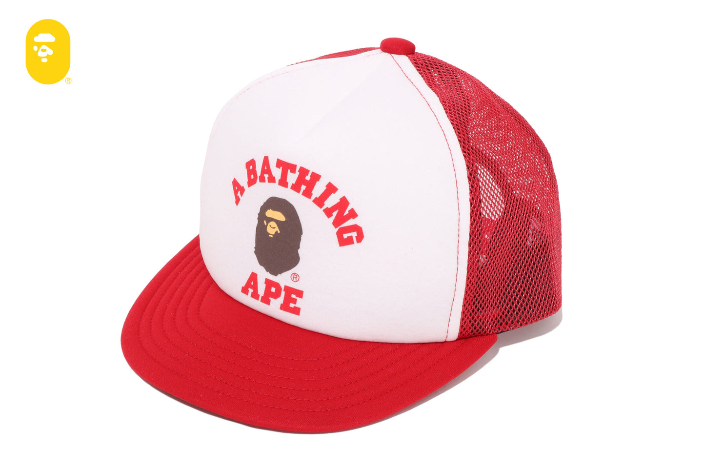 BAPE 大學網眼帽