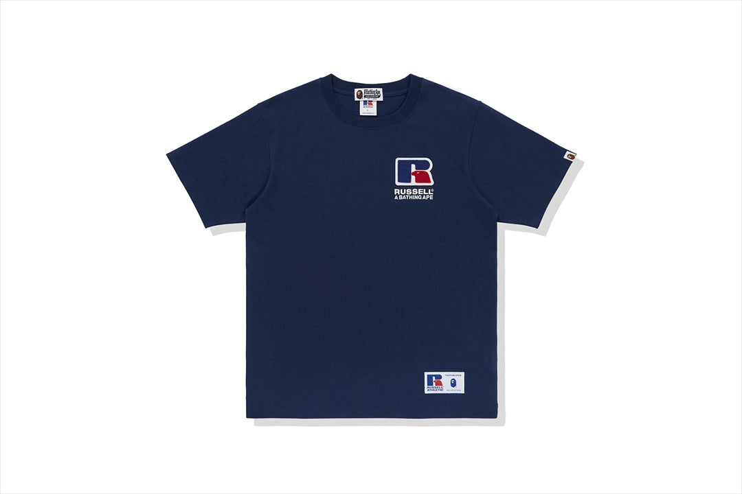BAPE X RUSSELL 大學T恤