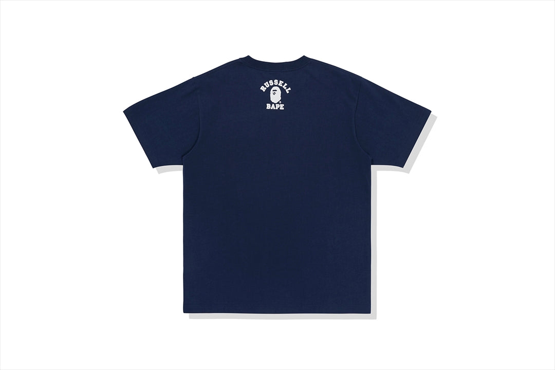 BAPE X RUSSELL 大學T恤