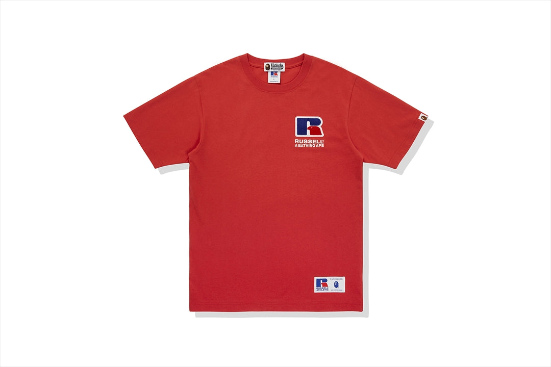 BAPE X RUSSELL 大學T恤