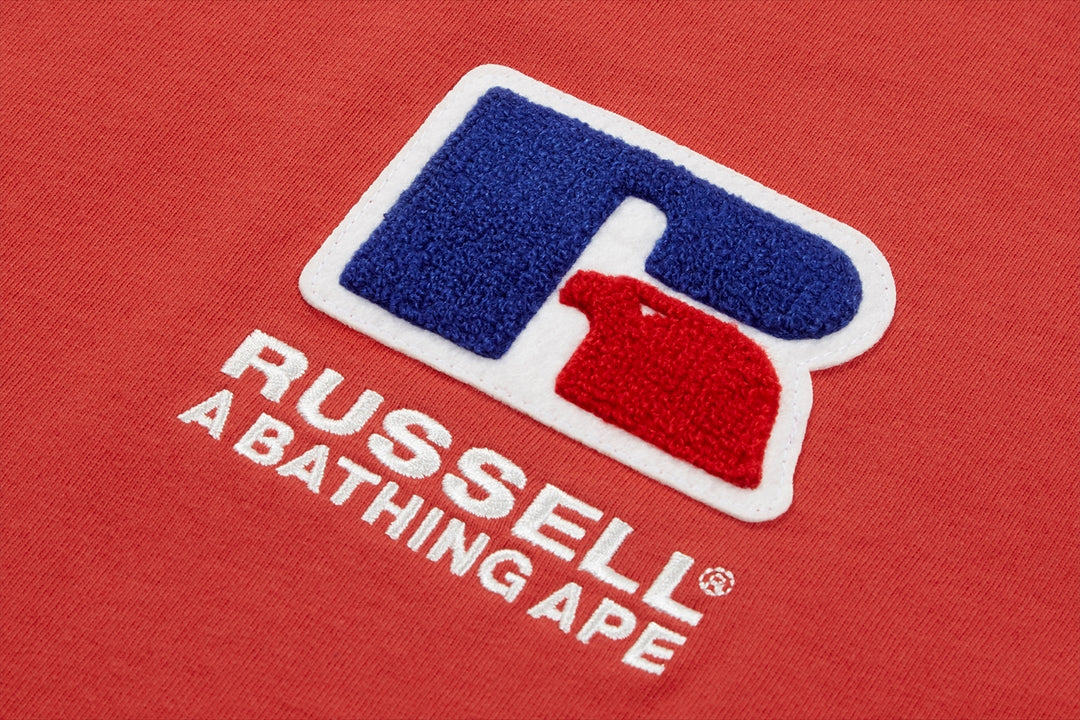 BAPE X RUSSELL 大學T恤