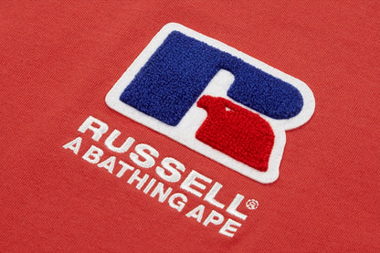 BAPE X RUSSELL 大學T恤