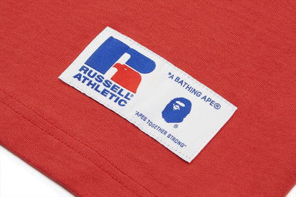 BAPE X RUSSELL 大學T恤