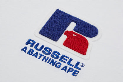 BAPE X RUSSELL 大學T恤