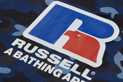 BAPE X RUSSELL 彩色迷彩T恤