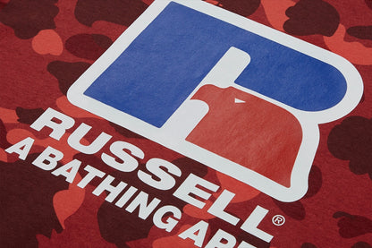 BAPE X RUSSELL 彩色迷彩T恤