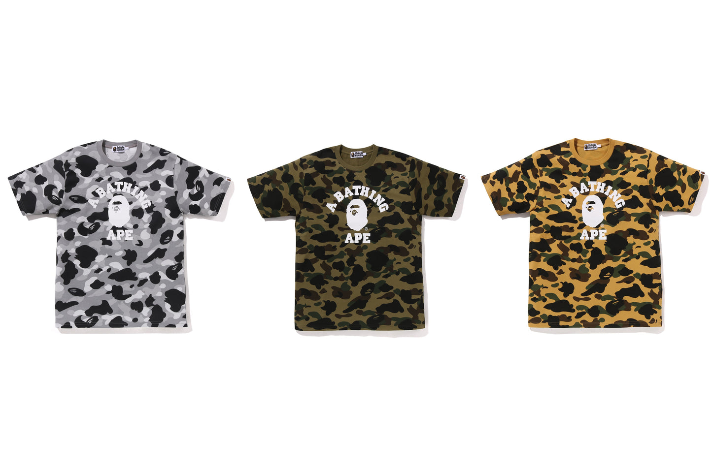 BAPE 1ST CAMO 大學T恤