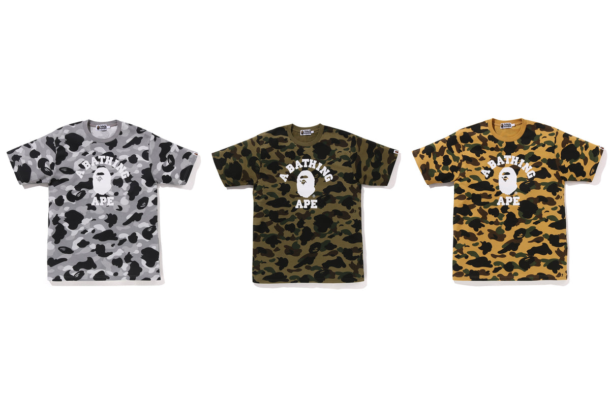 BAPE 1ST CAMO COLLEGE TEE