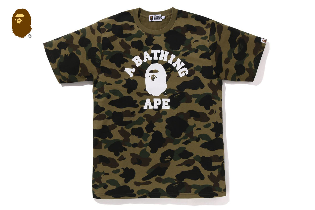 BAPE 1ST CAMO COLLEGE TEE
